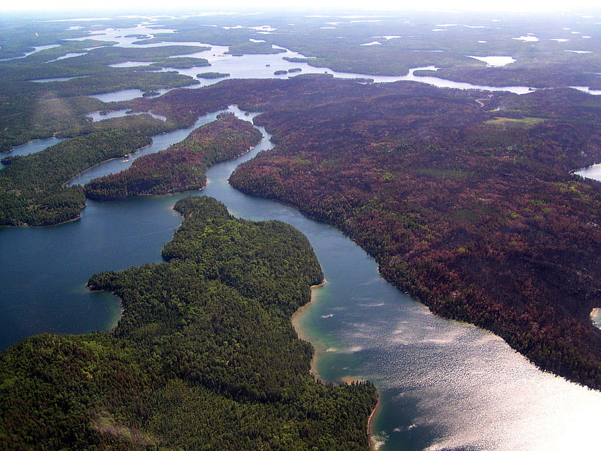 Комплексен отговор на намаляване на атмосферното отлагане на живак, национален парк Voyageurs HD тапет