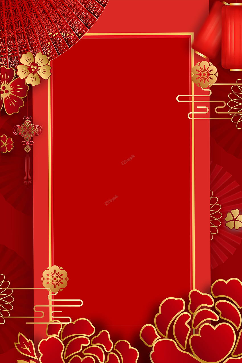 Fundos orientais amarelos do ano novo, cartaz do ano novo chinês Papel de parede de celular HD