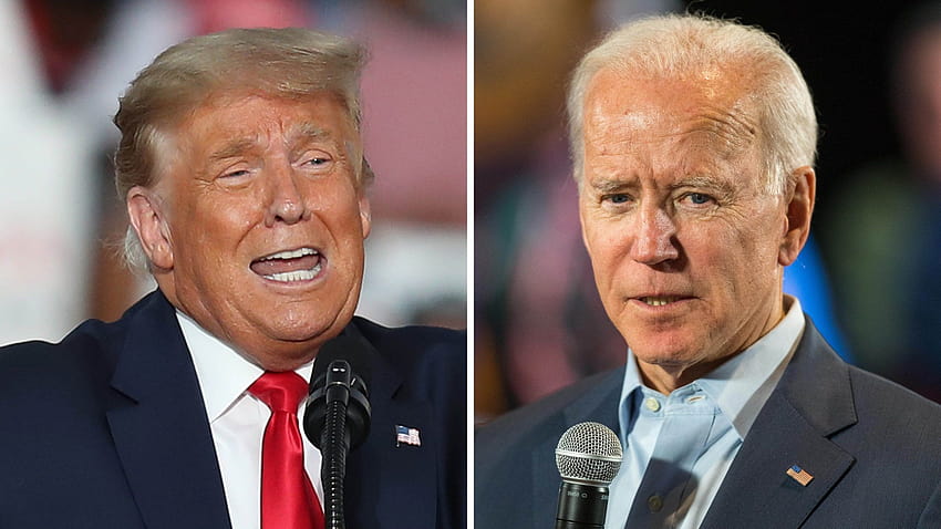 Le prochain débat présidentiel annulé, mais Trump et Biden auront des mairies en duel, Joe Biden contre Donald Trump Fond d'écran HD