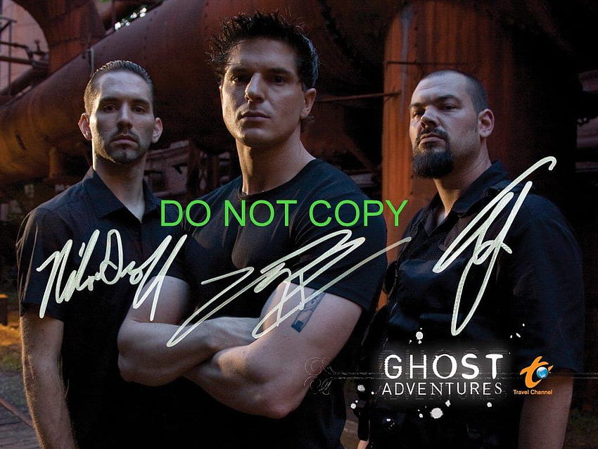 Ghost Adventures cast reprint signed RP Zak Bagans Groff HD wallpaper