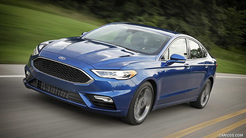 2017 Ford Fusion Sport EcoBoost AWD Blue HD wallpaper
