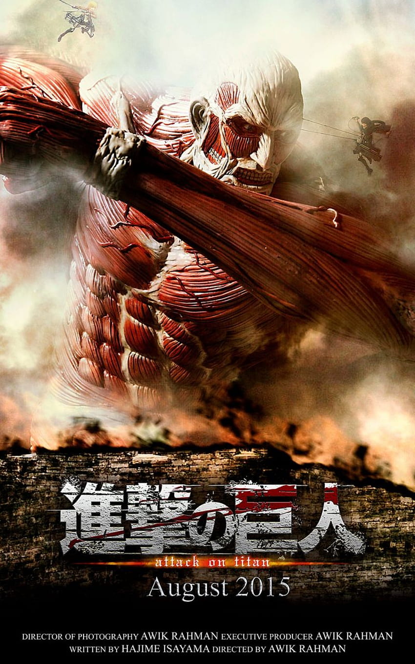 Attack on Titan Live Action Poster Fan made by awikrahman on [1024x1499] for your , Mobile & Tablet HD phone wallpaper