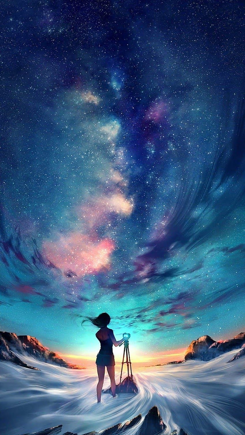 Before the Milky Way, milky way anime HD phone wallpaper