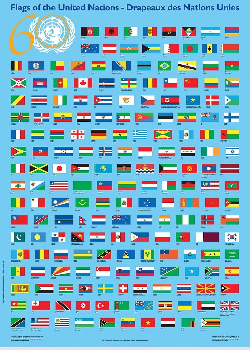 Bandiere nazionali Bandiera unica delle Nazioni Unite Varie Sfondo del telefono HD
