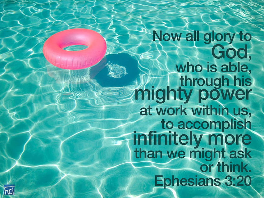 Bible verse ~ Ephesians 3:20, bible verse summer HD wallpaper