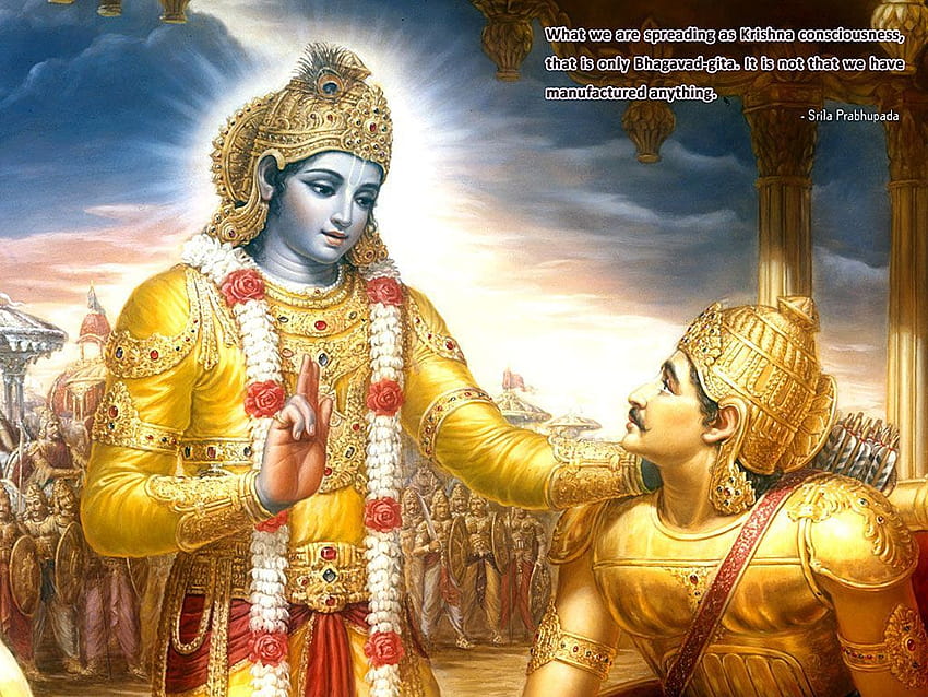 Krishna In Mahabharata Preaching Gita To Arjuna, mahabharatham arjunan HD wallpaper