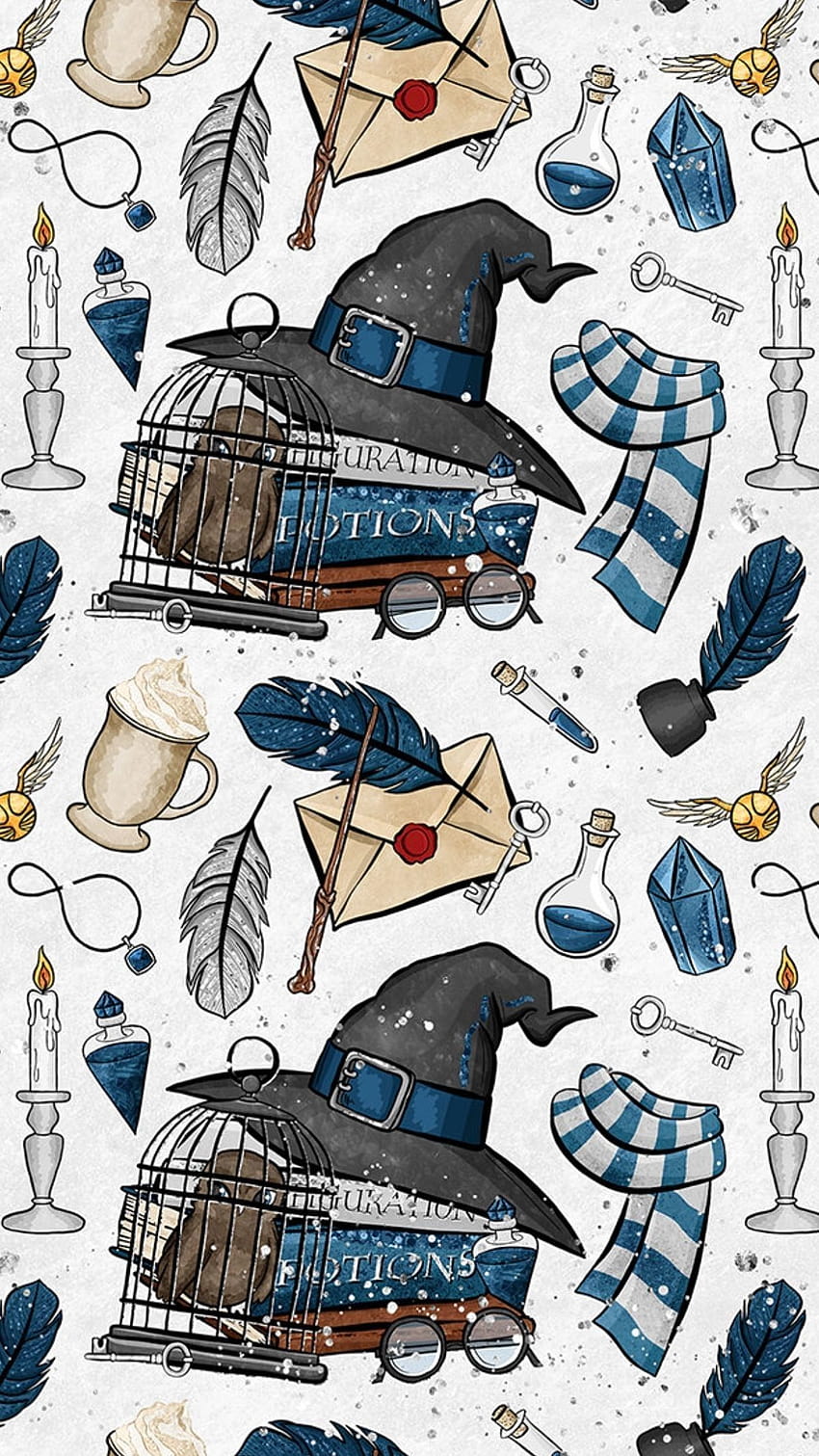 Cute Harry Potter Ravenclaw on Dog wallpaper ponsel HD