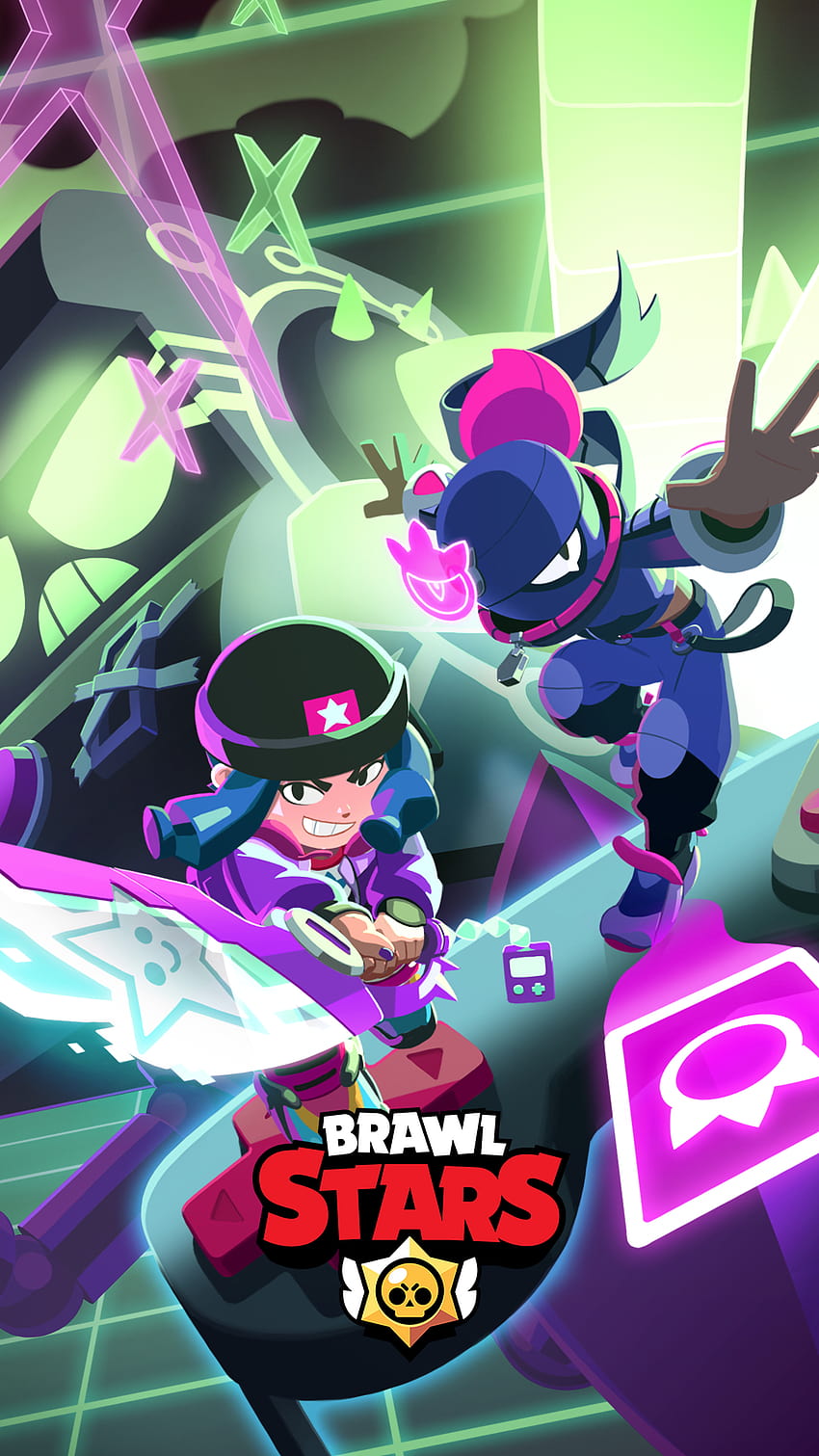 Brawl Stars realeased a phone with the theme of the new update. Here it is, so you can it and use it. : Brawlstars HD phone wallpaper