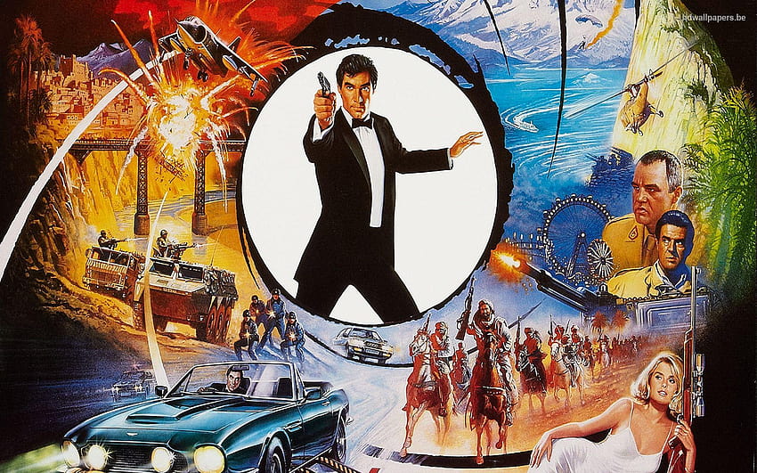 James Bond Filmplakat, Vintage-Poster HD-Hintergrundbild