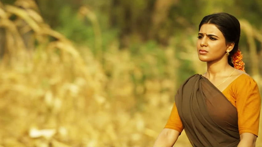 Rangasthalam movie actress name is Samantha Akkineni, samantha rangasthalam HD wallpaper