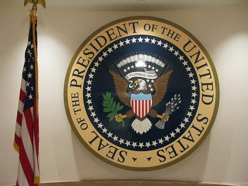 Panoramio Of Boston Presidential Seal And Flag At JFK, presidential seal background HD wallpaper