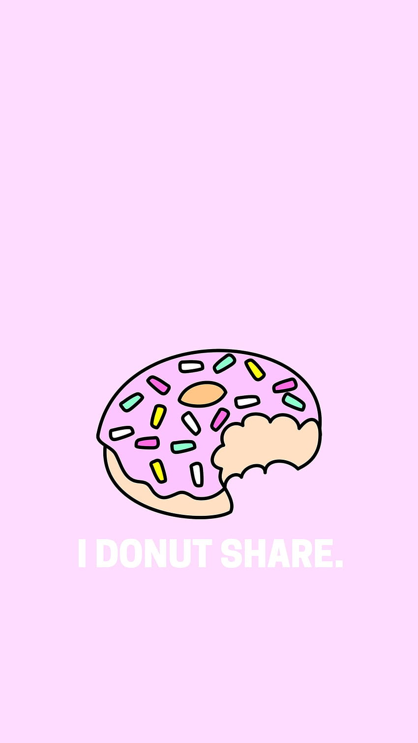 I Donut Share, donut drip HD phone wallpaper