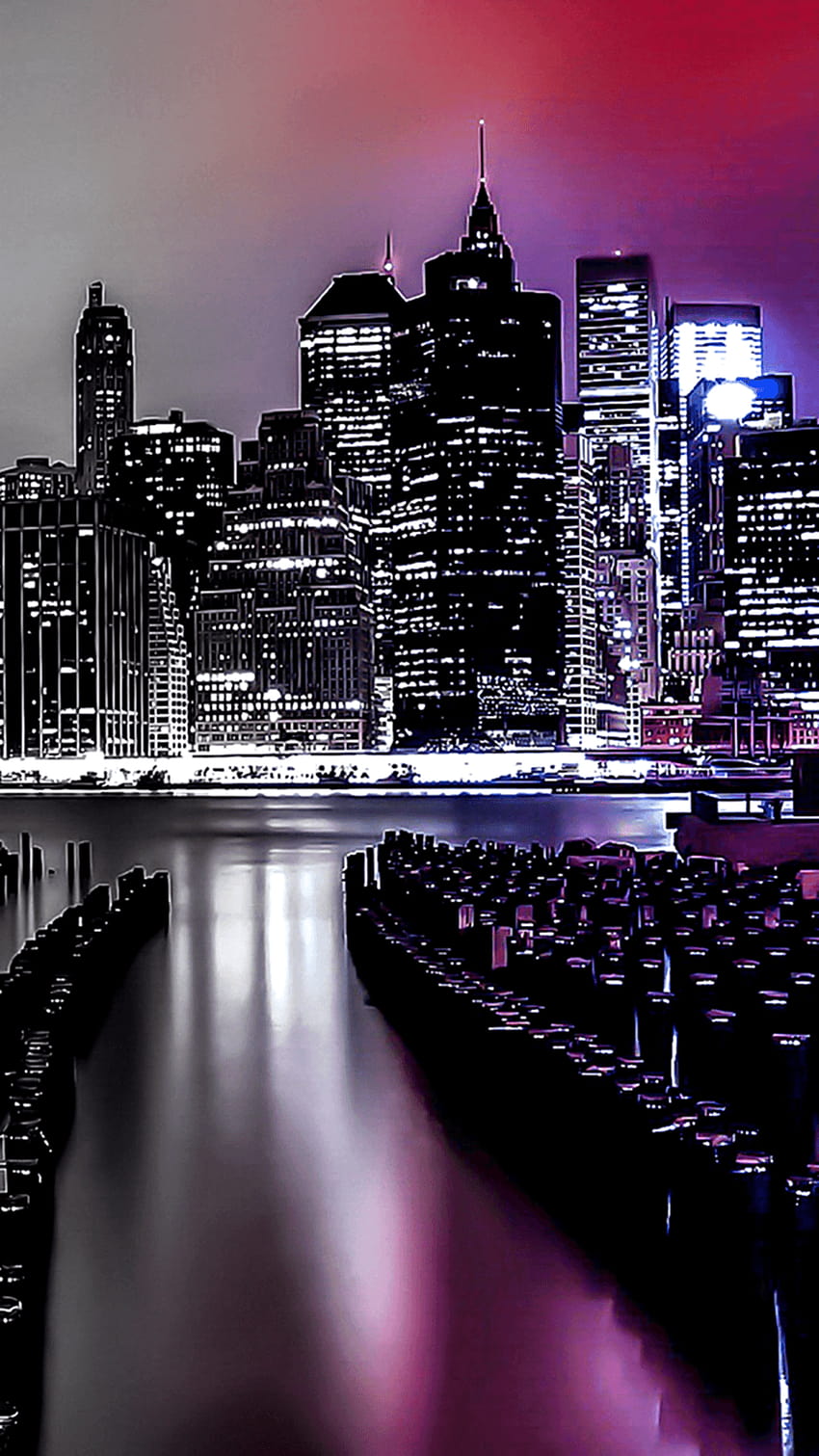 city lights wallpaper iphone