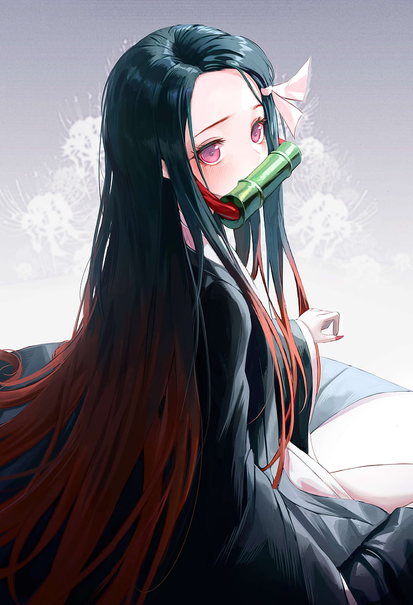 Wallpaper nezuko kamado, anime girl, blossom desktop wallpaper, hd