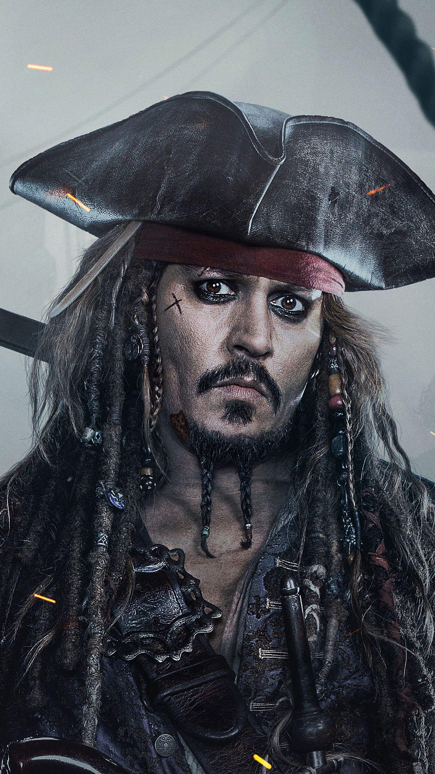 Capitán Jack Sparrow iPhone fondo de pantalla del teléfono