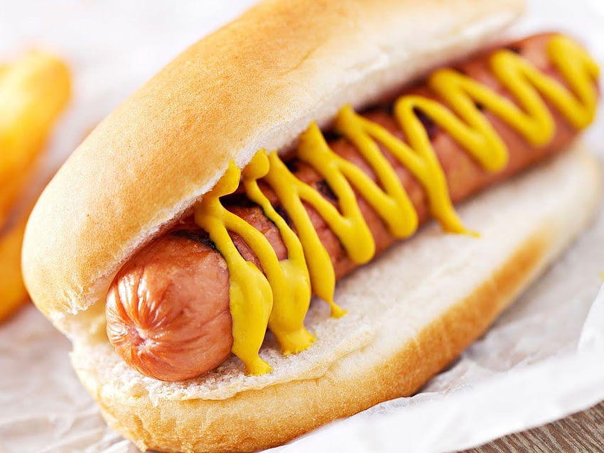 Buona giornata nazionale degli hot dog!, hot dog Sfondo HD