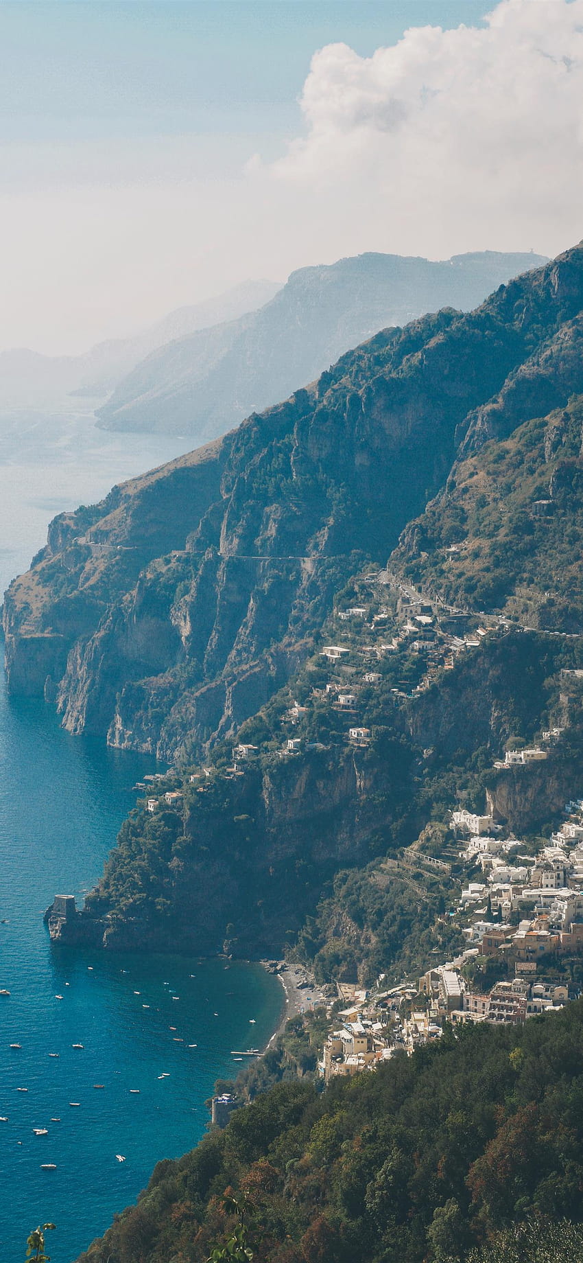 Amalfi Coast iPhone X wallpaper ponsel HD