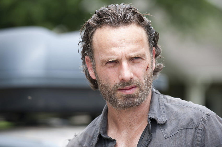 andrew lincoln andrew lincoln face view the walking dead the HD wallpaper
