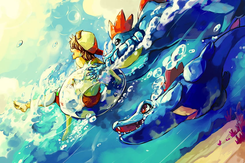 Pokemon Do Tipo água Num Ambiente De Pântano Arrefecimento Elegante  Ilustração Stock - Ilustração de pokemon, lago: 287517111