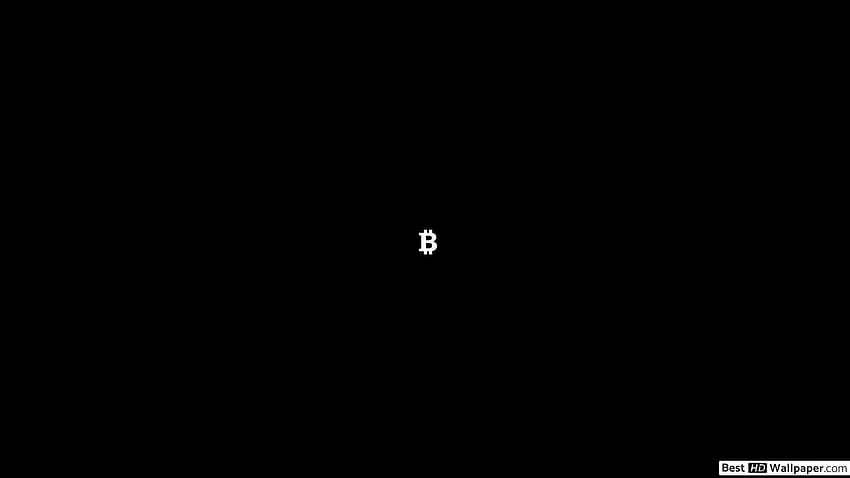 Bitcoin Minimalist Voller Minimalismus HD-Hintergrundbild
