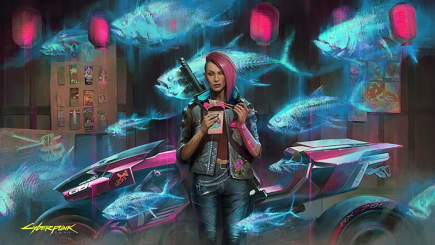 2077 jeux d'art de fille cyberpunk cyborg, jeux de filles Fond d'écran HD