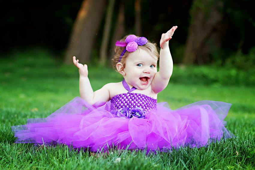 Cute Baby Girl Smile, słodkie dzieci Tapeta HD