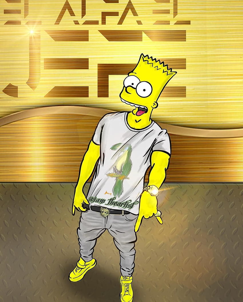 Bart Simpson Wallpaper Discover more Android Background Cartoon gangsta swag  wallpapers httpswwwenj  Bart simpson The simpsons Simpson wallpaper  iphone
