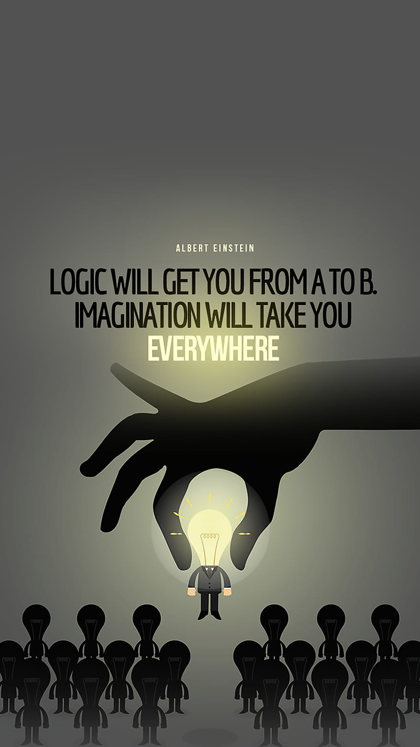↑↑TAP DAN DAPATKAN APLIKASINYA! Art Creative Quotes Einstein Imajinasi Logika Orang Fisika iPhone 6 Plus W…, kutipan fisika wallpaper ponsel HD