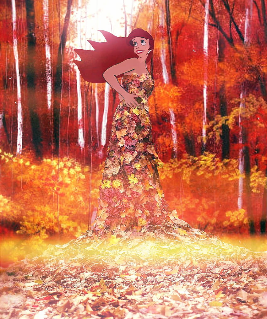 4 Disney Fall, putri musim gugur wallpaper ponsel HD
