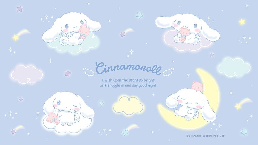 Cinnamoroll Sanrio, komputer gulungan kayu manis Wallpaper HD