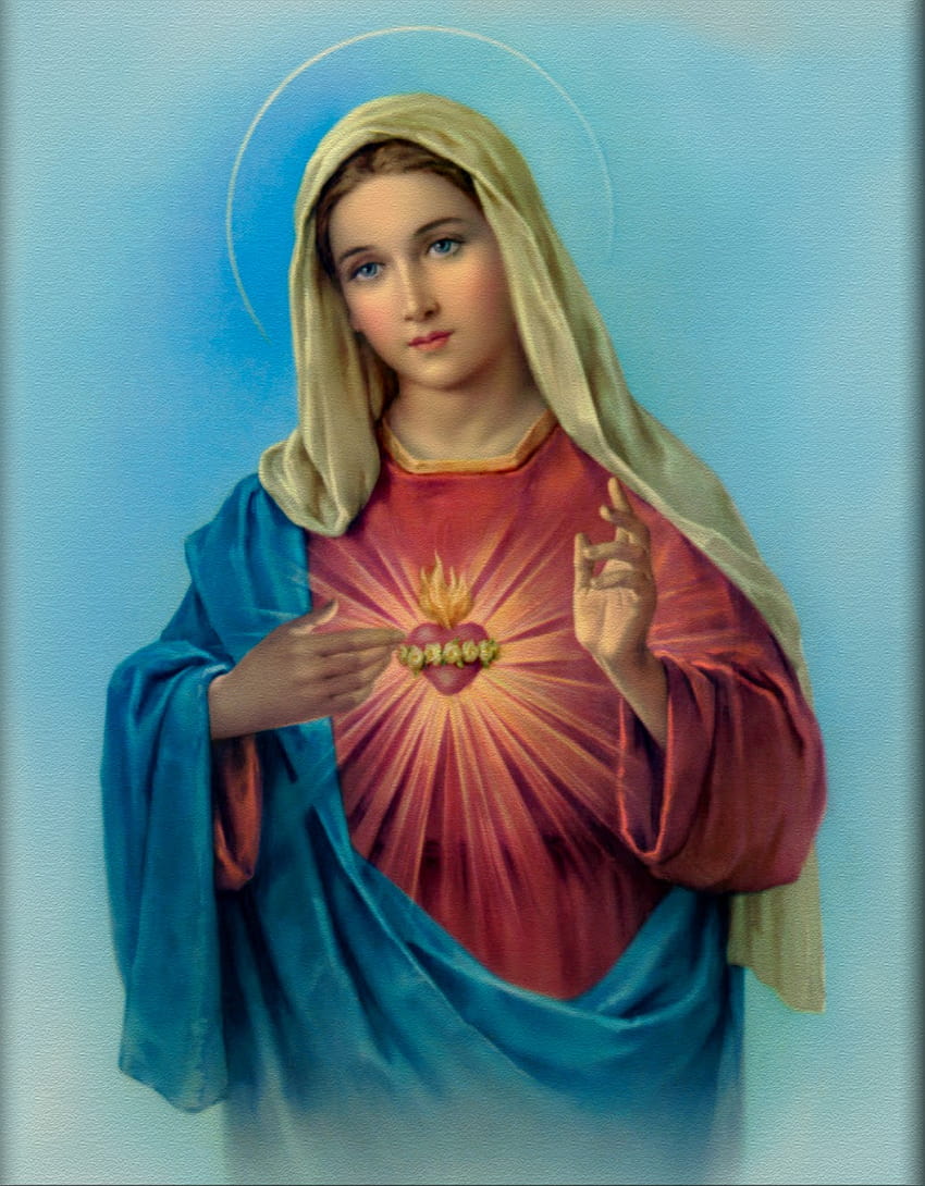 the immaculate heart of mary HD phone wallpaper