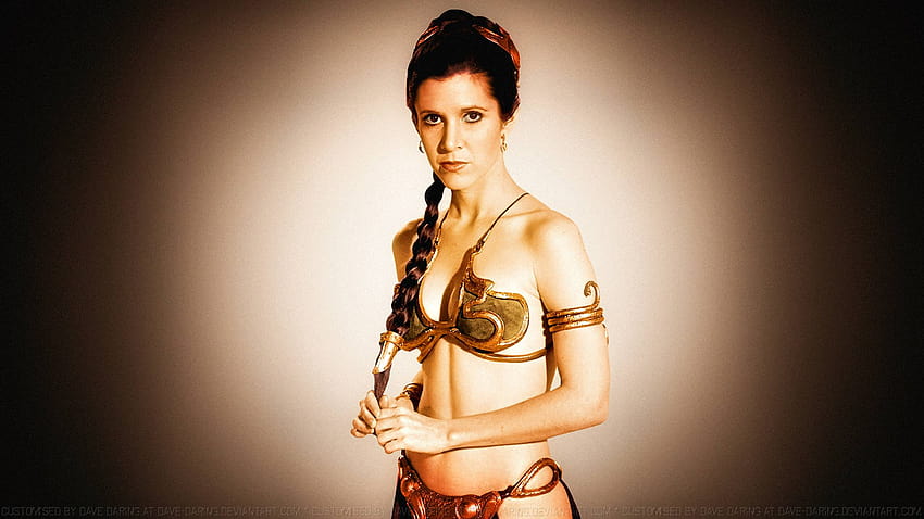 Carrie Fisher Prinzessin Leia XXIII von Dave HD-Hintergrundbild
