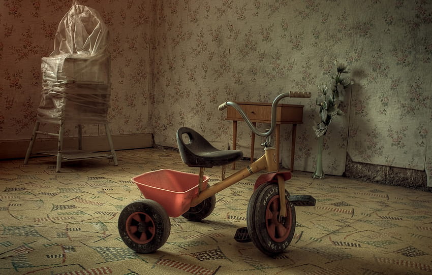 room, carpets, tricycle, children's high chair , section интерьер HD wallpaper