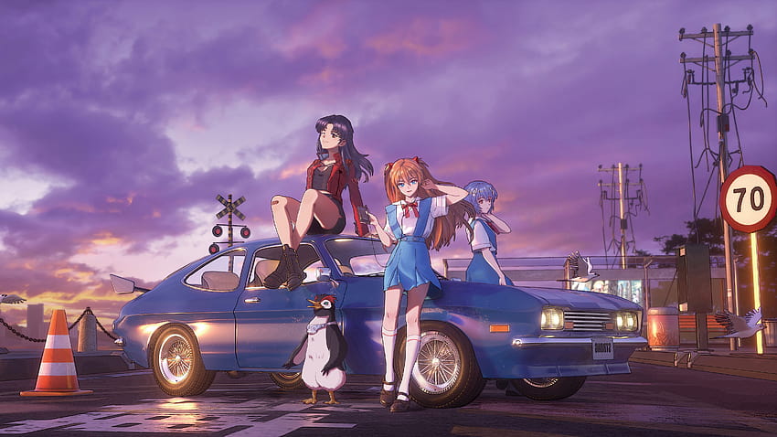 Neon Genesis Evangelion Asuka Langley Soryu Katsuragi Misato Ayanami Rei , Anime, Arrière-plans et, misato katsuragi Fond d'écran HD