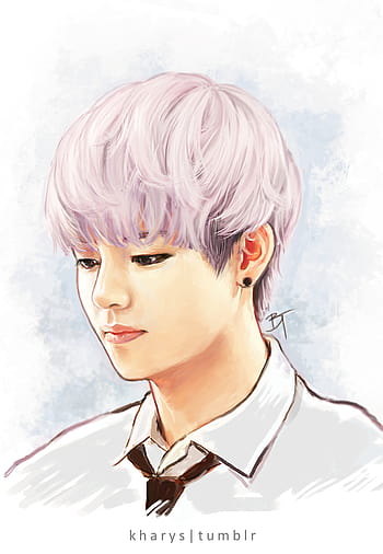 Some V fanart I drew for my gf because she's obsessed with bts. V is her  bias. : r/heungtan