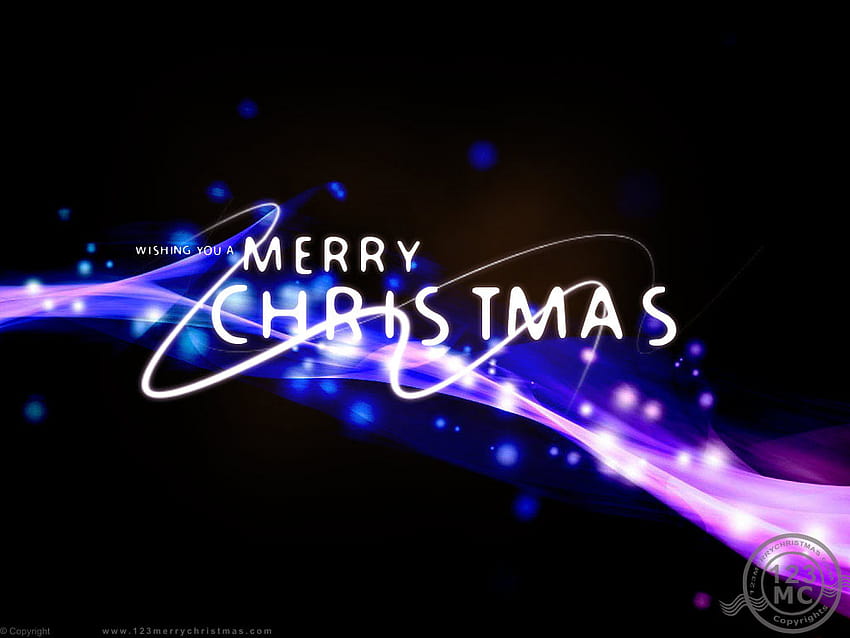 Wishing You Merry Christmas In Black Backgrounds, black and purple ...