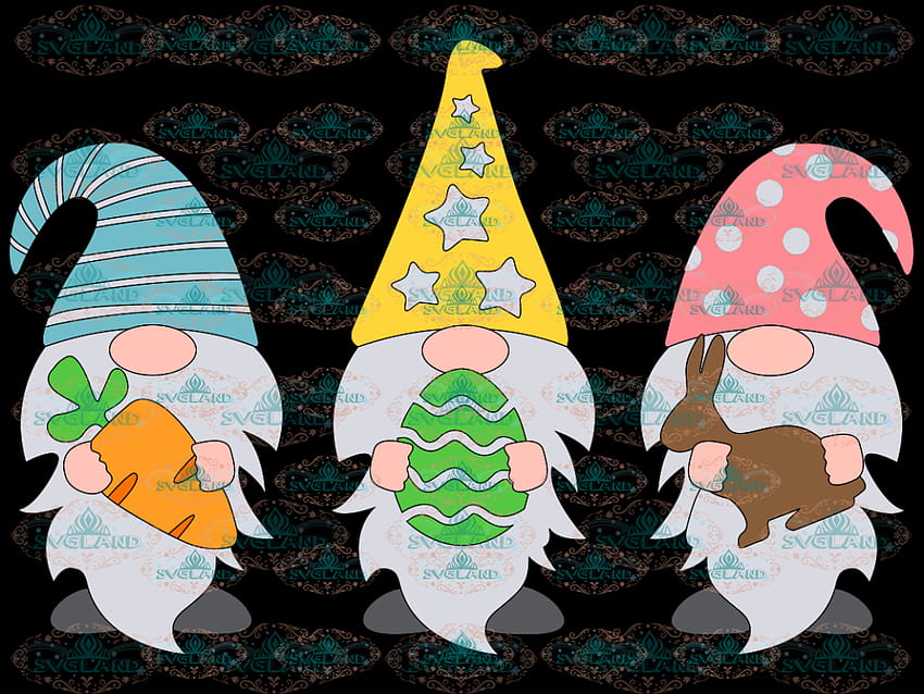 Happy Easter red gnomes rabbit house gnome easter card egg green  flower HD wallpaper  Peakpx