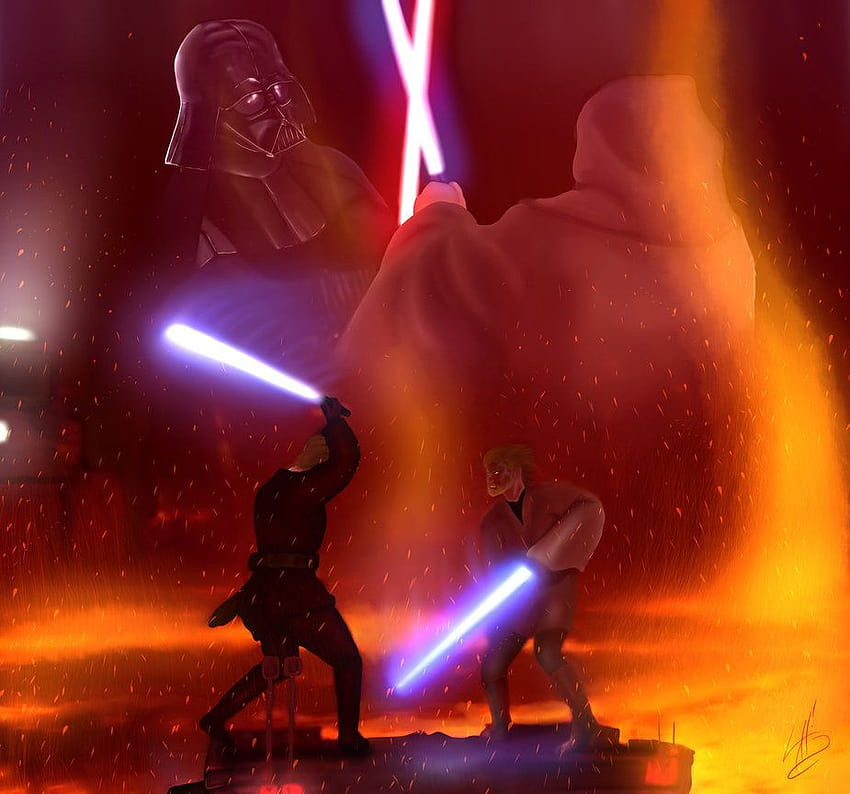 Anakin vs Obi Wan, obi wan kenobi vs darth vader HD wallpaper | Pxfuel