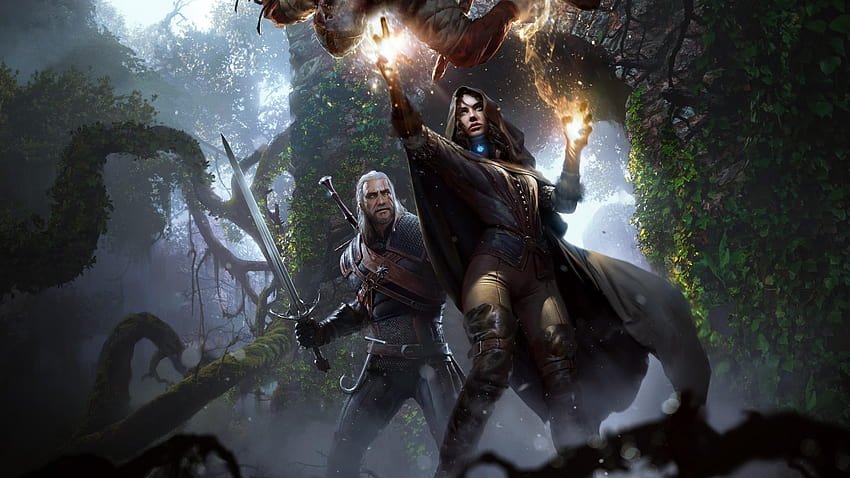 The Witcher 3: Perburuan Liar, Yennefer, Geralt, Game, ciri dan geralt Wallpaper HD