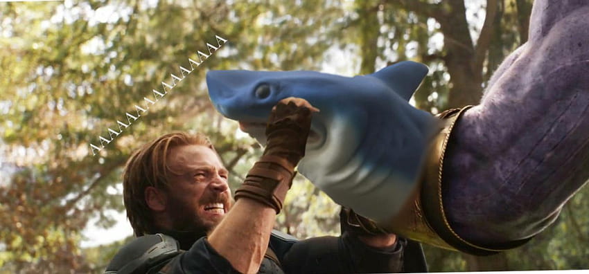 Saya mendapat boneka tangan hiu saat The Meg tayang di bioskop, dan boneka hiu saya Wallpaper HD