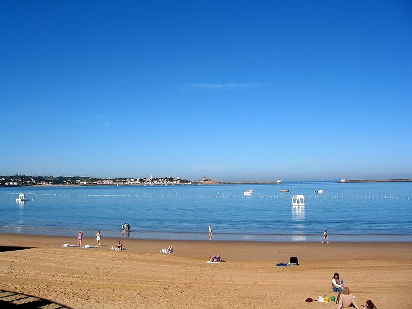 Strand von Saint-Jean-de-Luz, plage HD-Hintergrundbild