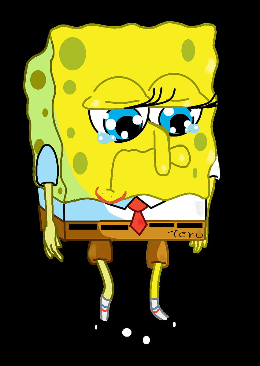 Sad Spongebob Clipart, depressed spongebob HD phone wallpaper