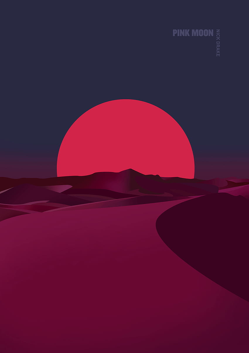 Pink Moon – Nick Drake – Igor Marsicevic HD-Handy-Hintergrundbild