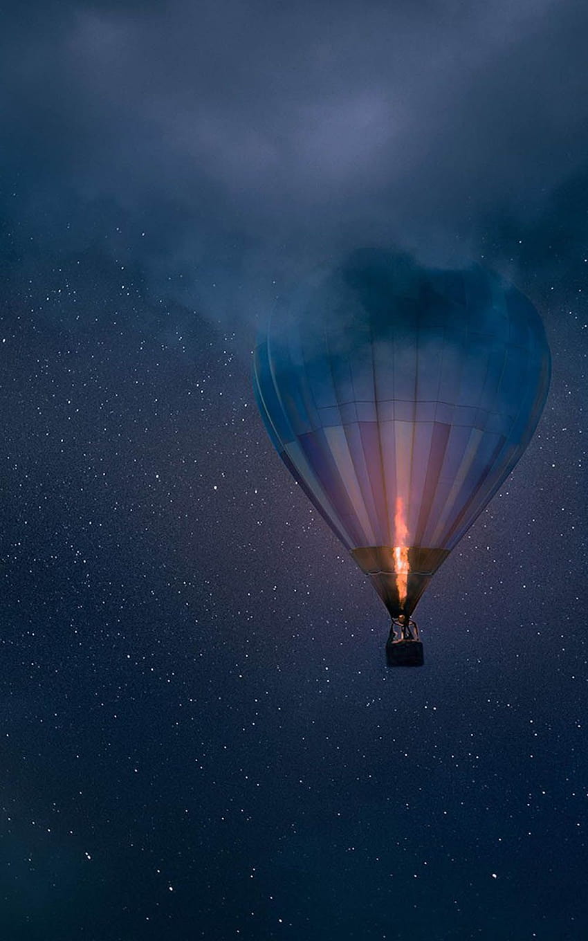 Night Air Balloon Flight Ultra Mobile、ナイトモバイル HD電話の壁紙