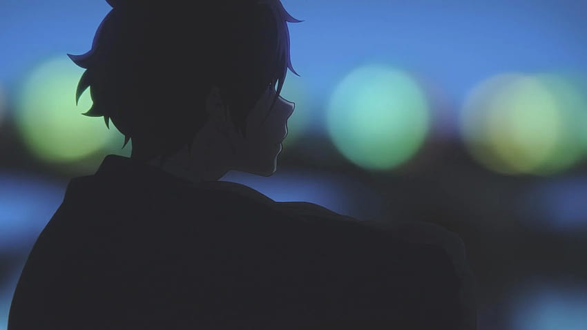 Into The Evening Glow, depressed anime boy cover HD wallpaper
