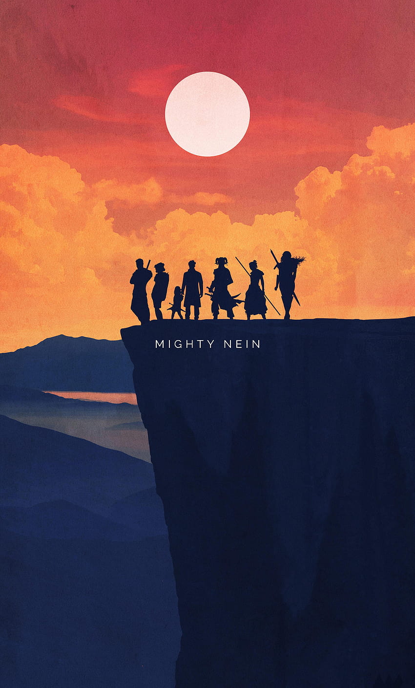 1280x2120 Warriors Mighty Nein Minimalist Art iPhone , Backgrounds, and HD phone wallpaper