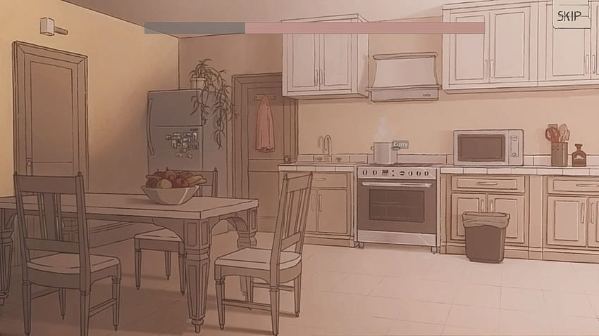 Естетична аниме спалня, публикувана от Сара Кънингам, аниме кухня HD тапет