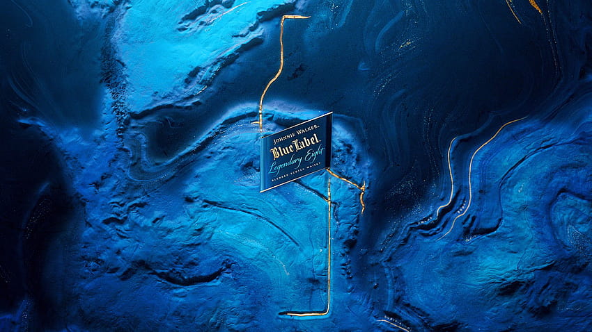 Etiqueta azul de Johnnie Walker, etiqueta fondo de pantalla