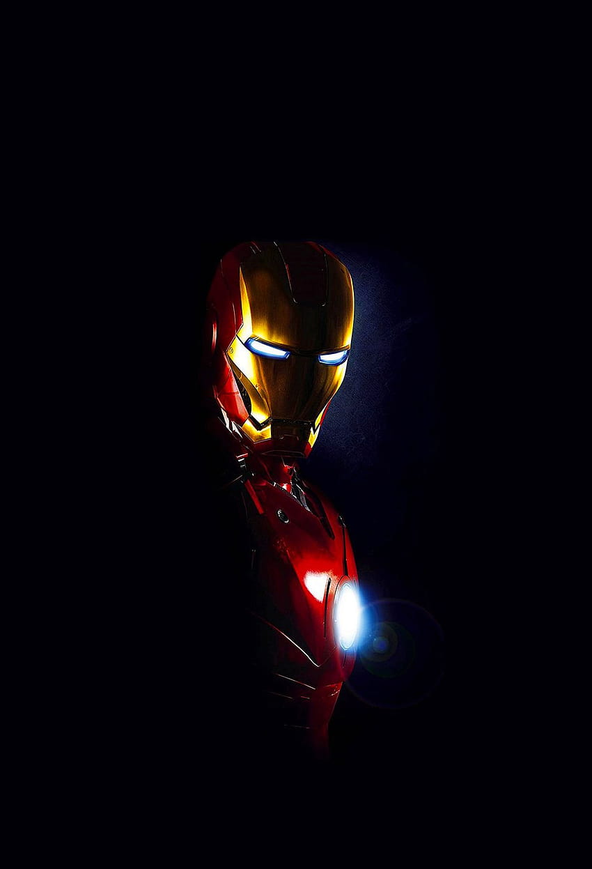 Iron Man en la oscuridad para iPhone 11, Pro Max, X, 8, 7, 6, iron man iphone 11 pro max fondo de pantalla del teléfono