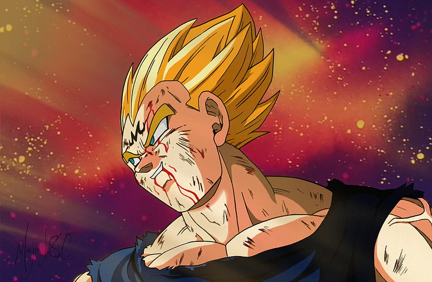 Sacrificio di Majin Vegeta Sfondo HD